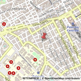 Mappa Via Salvatore Morso, 2, 90127 Palermo, Palermo (Sicilia)