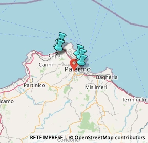 Mappa Via Salvatore Agnelli, 90129 Palermo PA, Italia (43.73)