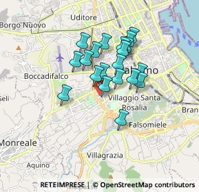 Mappa Via Salvatore Agnelli, 90129 Palermo PA, Italia (1.4635)