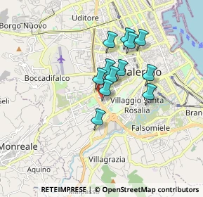 Mappa Via Salvatore Agnelli, 90129 Palermo PA, Italia (1.4175)