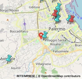 Mappa Via Salvatore Agnelli, 90129 Palermo PA, Italia (2.95417)