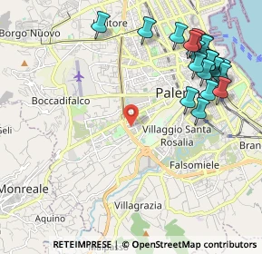 Mappa Via Salvatore Agnelli, 90129 Palermo PA, Italia (2.8095)