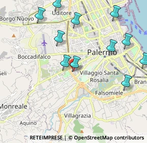 Mappa Via Salvatore Agnelli, 90129 Palermo PA, Italia (2.7525)