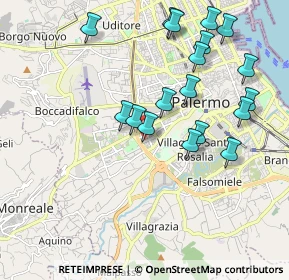 Mappa Via Salvatore Agnelli, 90129 Palermo PA, Italia (2.25)