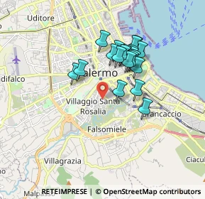 Mappa Via Calogero Nicastro, 90127 Palermo PA, Italia (1.6)