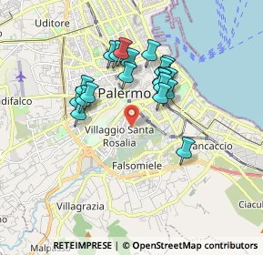 Mappa Via Calogero Nicastro, 90127 Palermo PA, Italia (1.658)