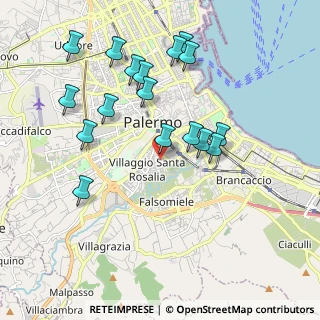 Mappa Via Calogero Nicastro, 90127 Palermo PA, Italia (2.20588)
