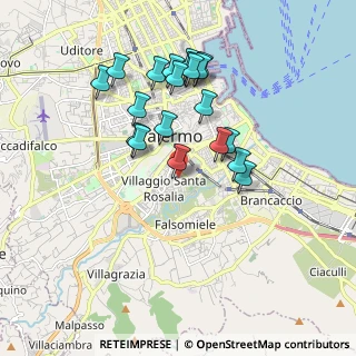 Mappa Via Calogero Nicastro, 90127 Palermo PA, Italia (1.9125)