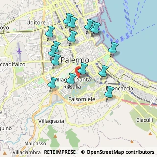 Mappa Via Calogero Nicastro, 90127 Palermo PA, Italia (2.11063)