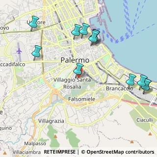 Mappa Via Calogero Nicastro, 90127 Palermo PA, Italia (2.96385)