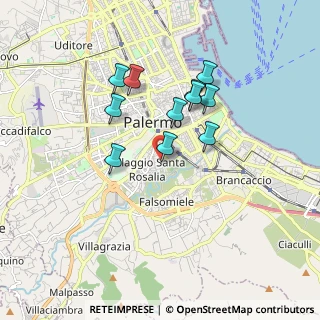 Mappa Via Calogero Nicastro, 90127 Palermo PA, Italia (1.63909)