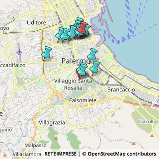 Mappa Via Calogero Nicastro, 90127 Palermo PA, Italia (2.0805)