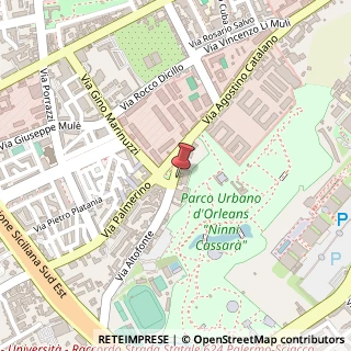 Mappa Piazza Generale Euclide Turba, 80, 90129 Palermo, Palermo (Sicilia)