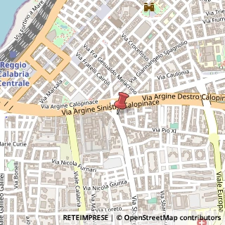 Mappa Via Sbarre Centrali, 25, 89133 Reggio di Calabria, Reggio di Calabria (Calabria)