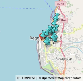 Mappa Via San Pietro, 89129 Reggio di Calabria RC, Italia (1.08538)