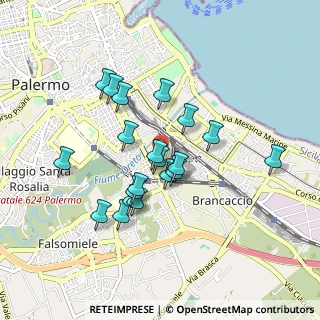 Mappa Via la Colla Francesco, 90124 Palermo PA, Italia (0.8575)
