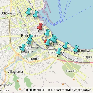 Mappa Via la Colla Francesco, 90124 Palermo PA, Italia (1.82231)