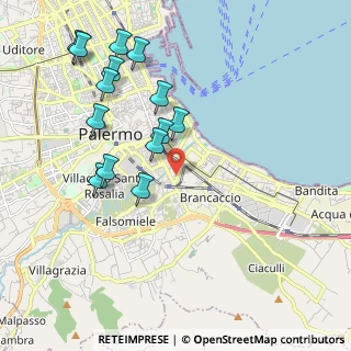 Mappa Via la Colla Francesco, 90124 Palermo PA, Italia (2.35929)