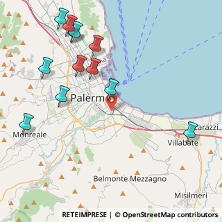 Mappa Via la Colla Francesco, 90124 Palermo PA, Italia (5.735)