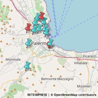 Mappa Via la Colla Francesco, 90124 Palermo PA, Italia (4.22167)