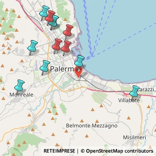 Mappa Largo Ferdinando Lionti, 90124 Palermo PA, Italia (5.69333)