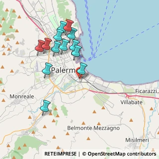 Mappa Largo Ferdinando Lionti, 90124 Palermo PA, Italia (4.30231)