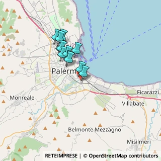 Mappa Largo Ferdinando Lionti, 90124 Palermo PA, Italia (3.09917)
