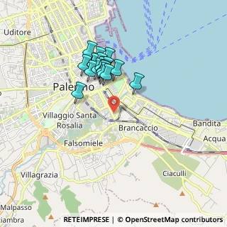 Mappa Largo Ferdinando Lionti, 90124 Palermo PA, Italia (1.6745)