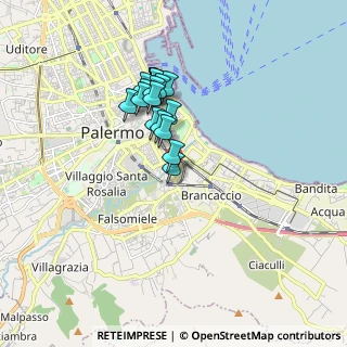 Mappa Largo Ferdinando Lionti, 90124 Palermo PA, Italia (1.6215)