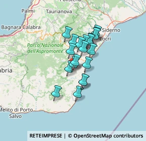 Mappa 89030 Casignana RC, Italia (10.093)