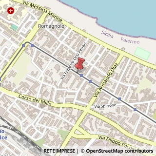 Mappa Via Portella Ginestra, 43, 90123 Palermo, Palermo (Sicilia)