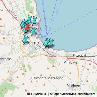 Mappa Via Francesco la Ferla Generale, 90123 Palermo PA, Italia (4.62933)