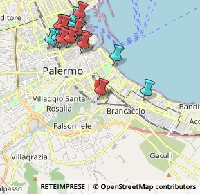 Mappa Via Oreto, 90100 Palermo PA, Italia (2.5785)