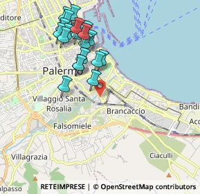 Mappa Via Oreto, 90100 Palermo PA, Italia (2.2055)