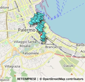 Mappa Via Oreto, 90100 Palermo PA, Italia (1.5845)