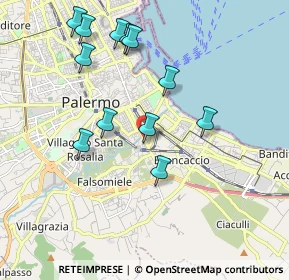 Mappa Via Oreto, 90100 Palermo PA, Italia (2.17583)