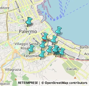 Mappa Via Oreto, 90100 Palermo PA, Italia (1.49)