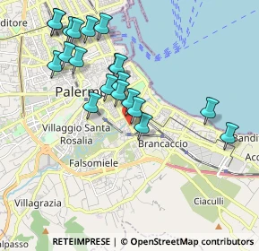 Mappa Via Oreto, 90100 Palermo PA, Italia (2.1695)