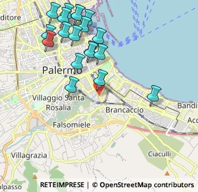 Mappa Via Oreto, 90100 Palermo PA, Italia (2.42053)