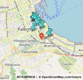 Mappa Via Oreto, 90100 Palermo PA, Italia (1.63231)