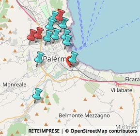 Mappa Via Oreto, 90100 Palermo PA, Italia (4.25769)