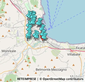 Mappa Via Oreto, 90100 Palermo PA, Italia (3.19789)
