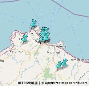 Mappa Via Oreto, 90100 Palermo PA, Italia (8.45)