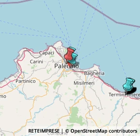 Mappa Via Oreto, 90100 Palermo PA, Italia (25.218)