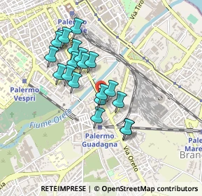 Mappa Via Oreto, 90100 Palermo PA, Italia (0.4255)