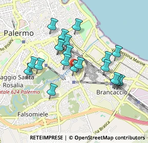 Mappa Via Oreto, 90100 Palermo PA, Italia (0.903)