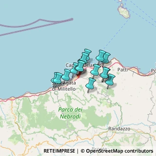 Mappa 98070 Capri Leone ME, Italia (8.31375)