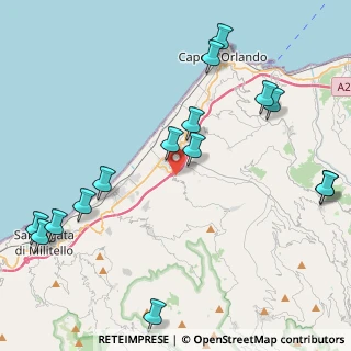 Mappa 98070 Capri Leone ME, Italia (5.90467)