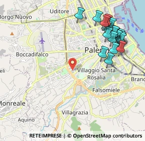 Mappa Via Michelangelo Falvetto, 90129 Palermo PA, Italia (2.803)