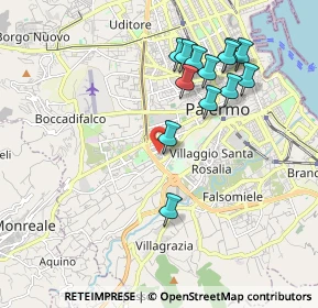 Mappa Via Michelangelo Falvetto, 90129 Palermo PA, Italia (2.13692)